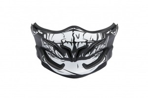 Combat mask Skull Dark silver
